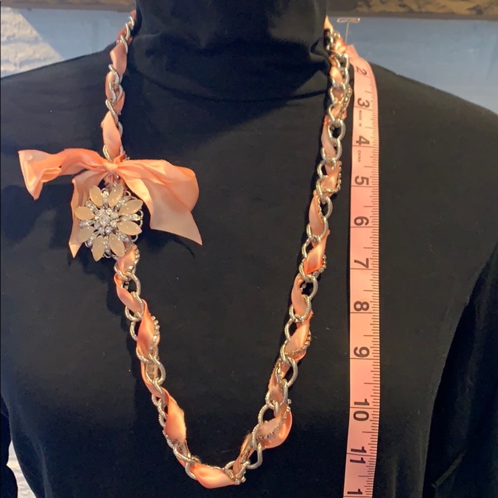 Loft Chain, Ribbon & Stone necklace - Picture 2 of 4